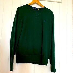 Ralph Lauren Fleece Crewneck Sweatshirt. Green. Medium
